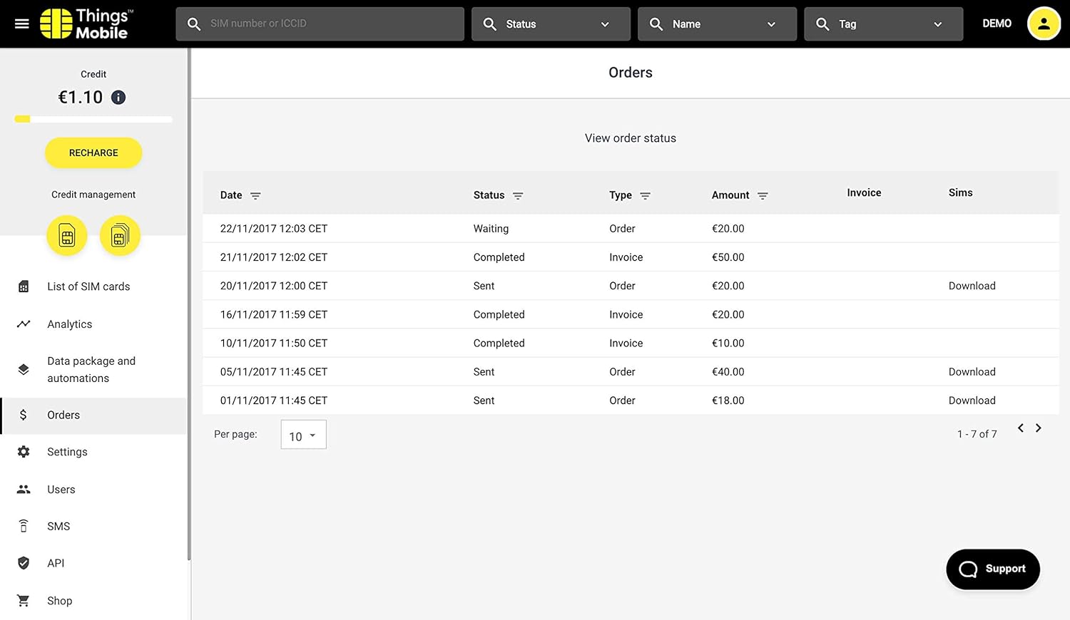SIM Card Things Mobile Prepagata per IOT e M2M - immagine 7