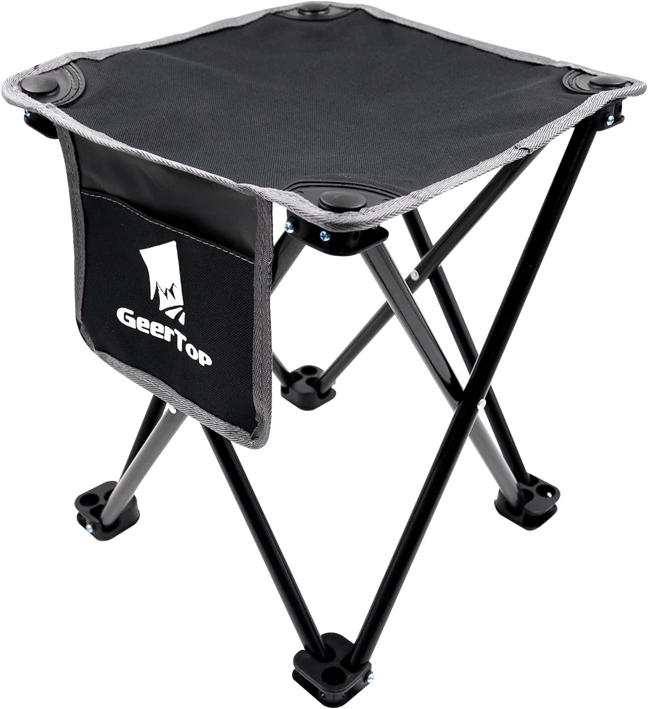 Geertop Sgabello Campeggio Pieghevole Ultraleggero, Nero