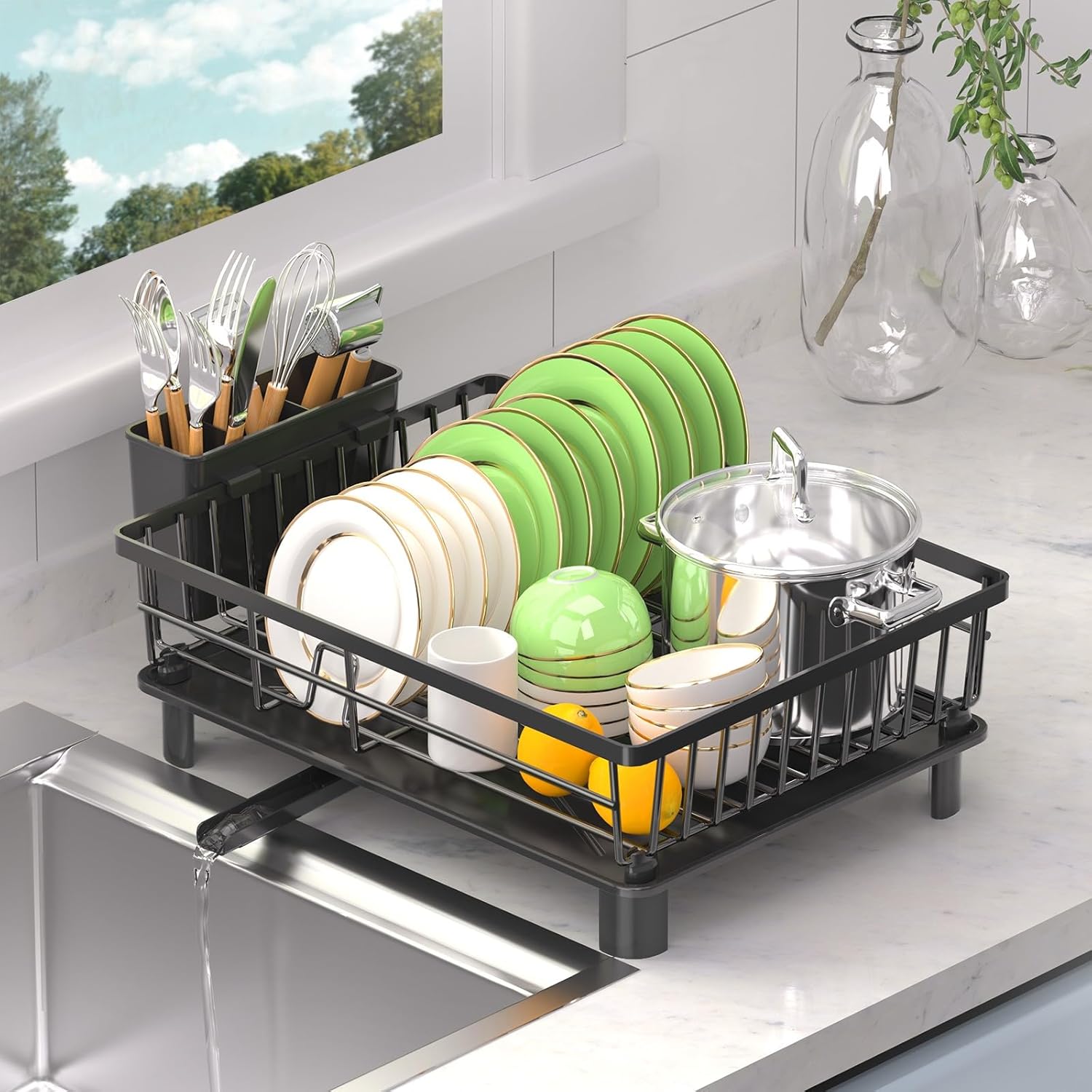 Afngwwin Scolapiatti da Lavello in Acciaio Inox - immagine 1