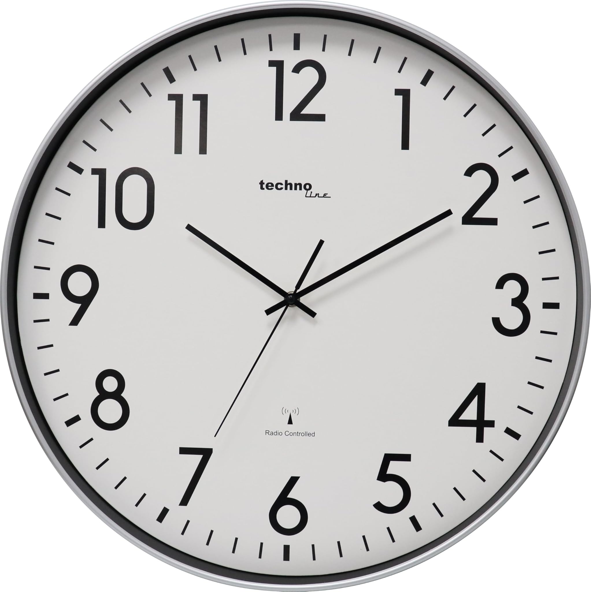 Technoline WT8998 - Orologio da parete XXL, 50 cm, colore: Argento