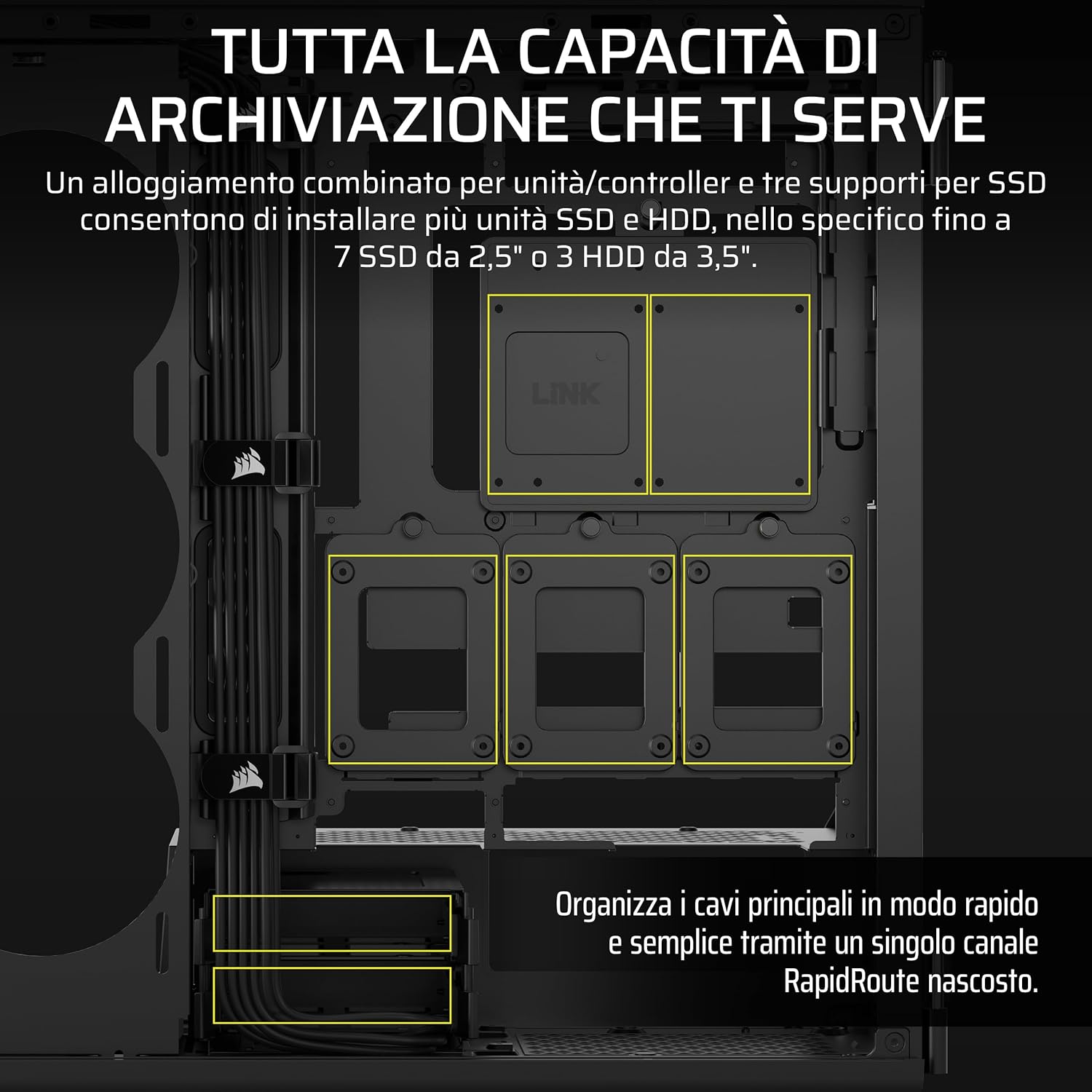 Corsair 5000T Mid–Tower ATX PC Case, Nero - immagine 6