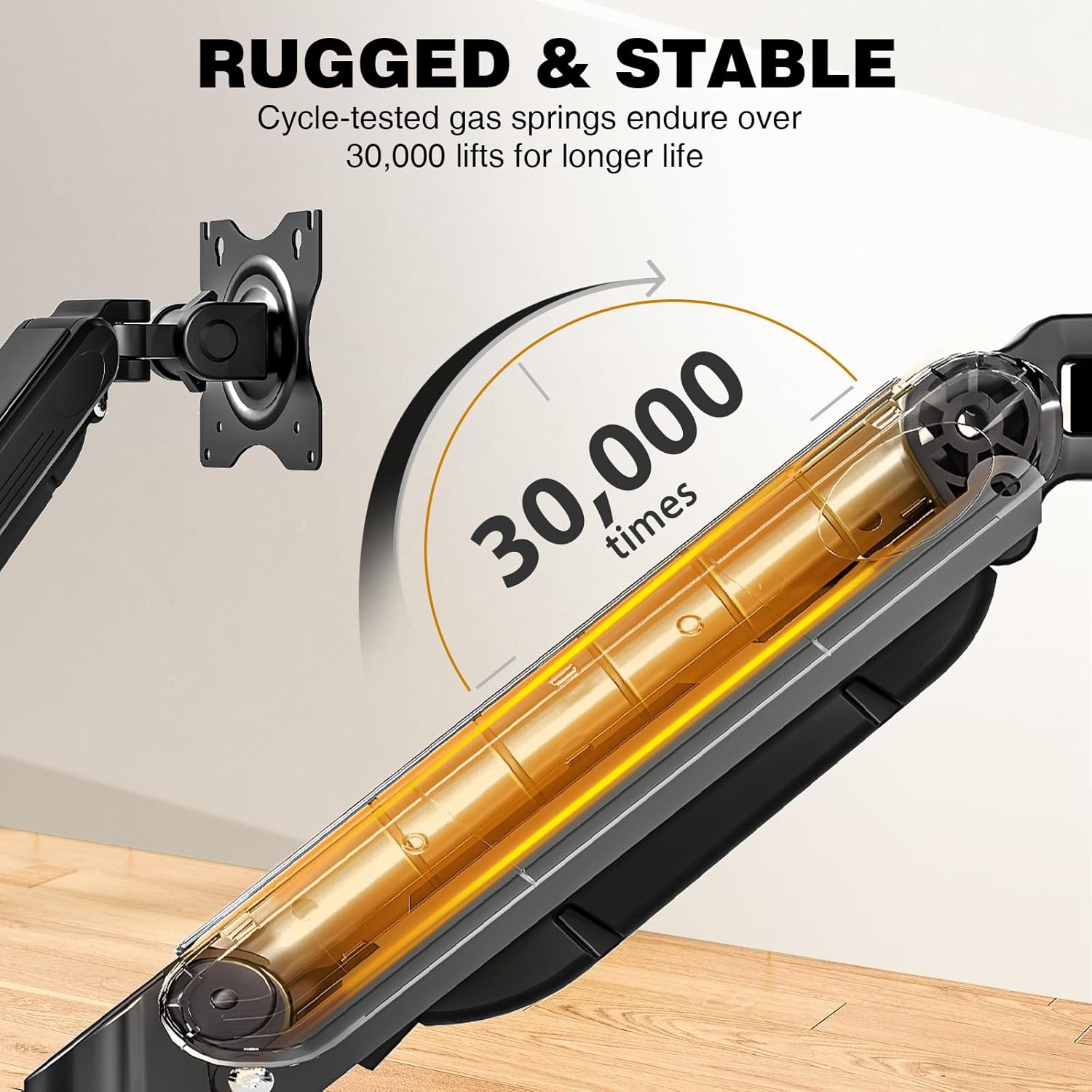 Tvon Braccio Doppio Monitor 17-32" con Molle a Gas - immagine 5