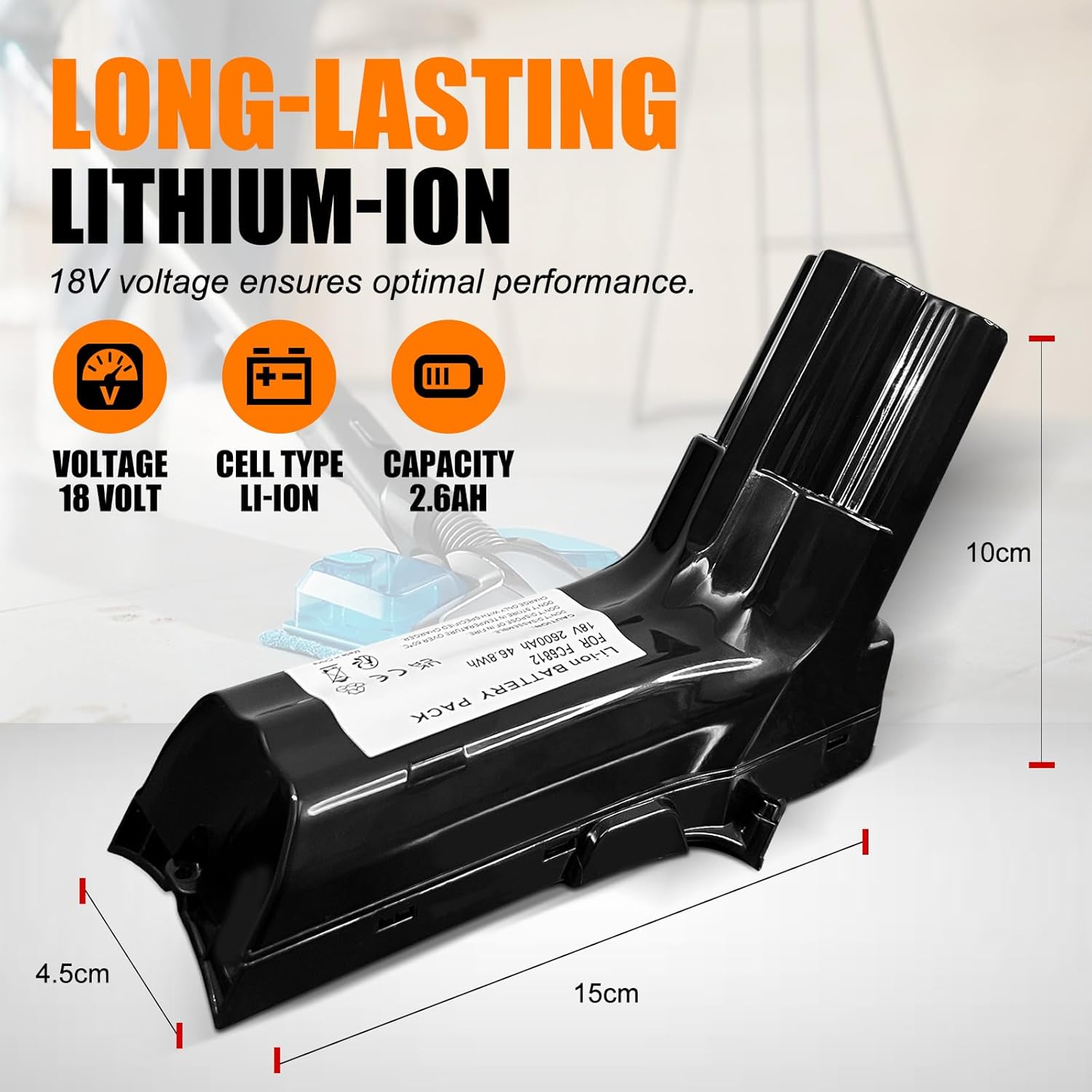 Batteria 18V per Aspirapolvere Philips SpeedPro Max - immagine 3