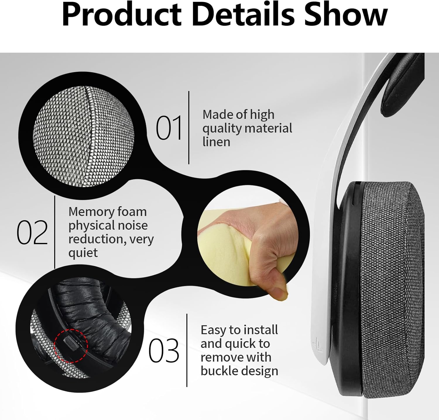 Cuscinetti Auricolari di Ricambio per PS5 Pulse 3D - immagine 3