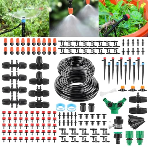 Kit Irrigazione a Goccia 315PCS 60M + 15M Tubo