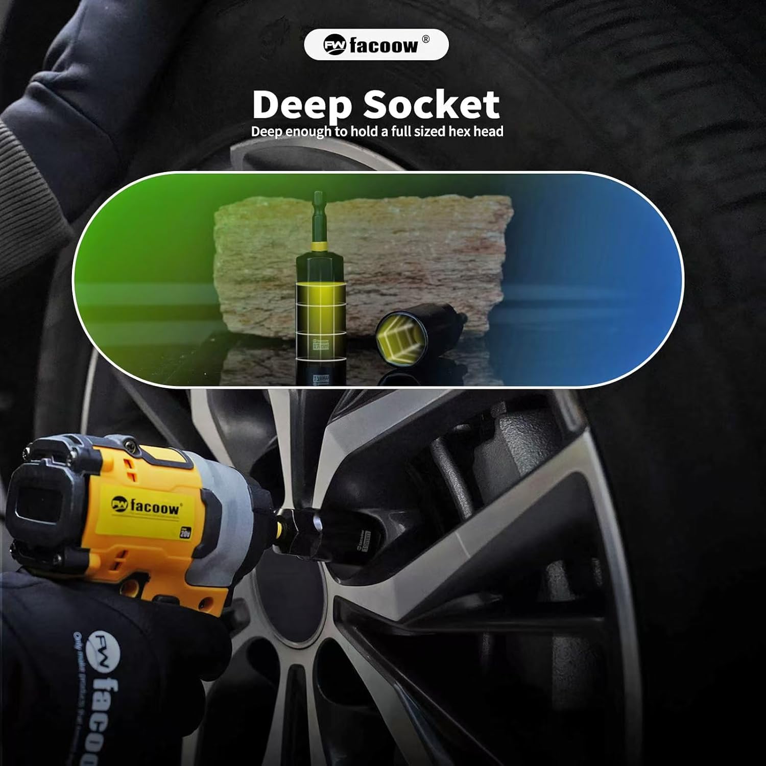 Facoow Set 55 Cacciaviti a Percussione Magnetici - immagine 3