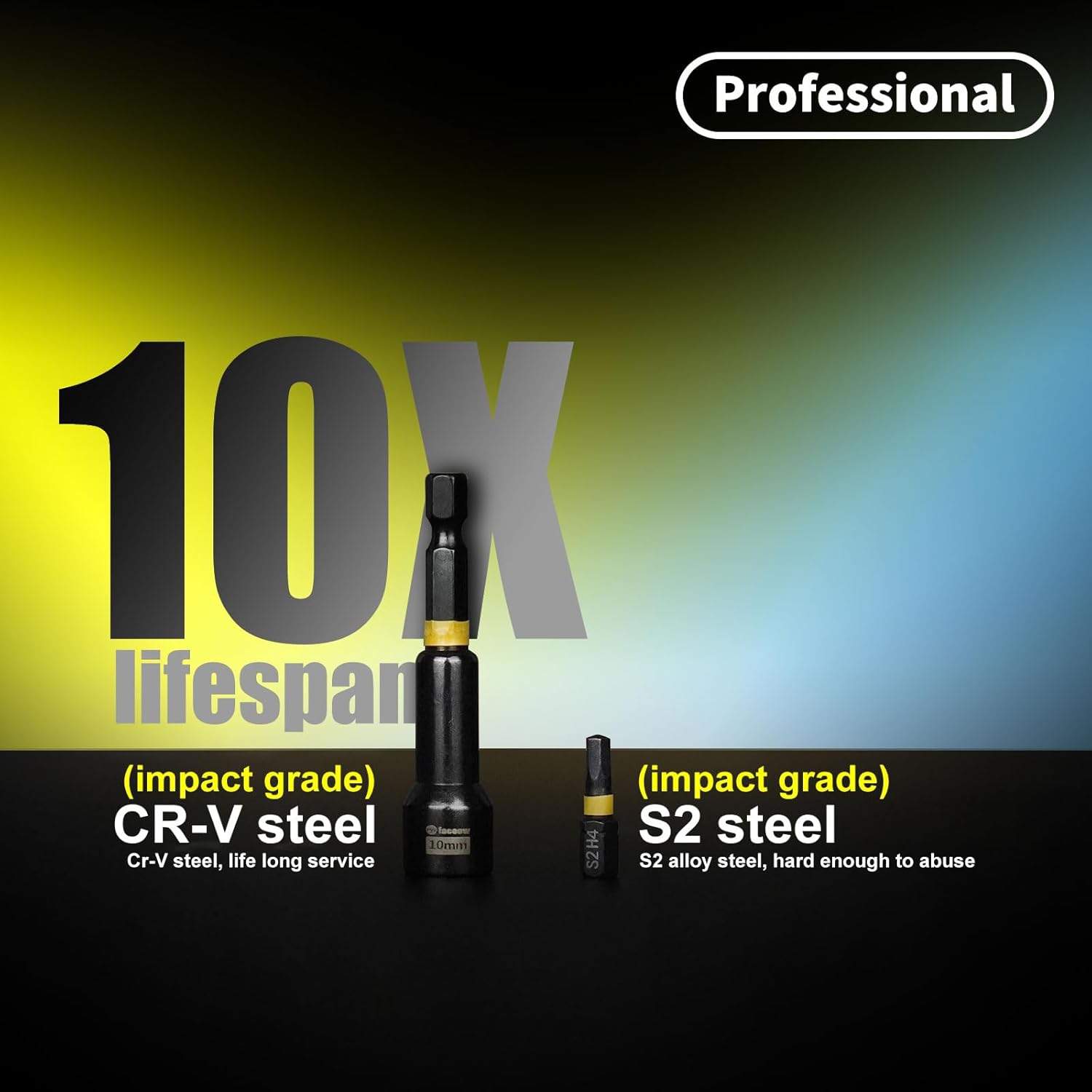 Facoow Set 55 Cacciaviti a Percussione Magnetici - immagine 6