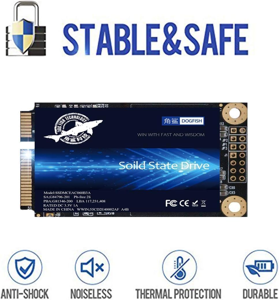 Dogfish SSD 240GB mSATA Interno MLC - immagine 4