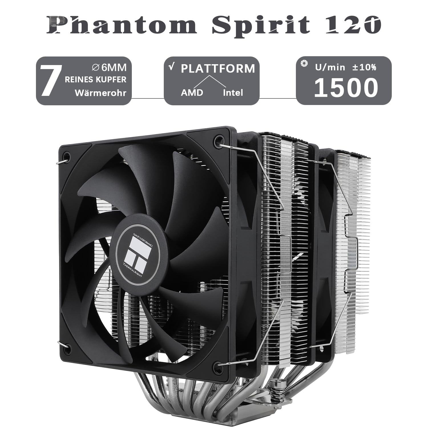 Phantom Spirit 120 - Raffreddatore CPU Doppia Torre - immagine 2