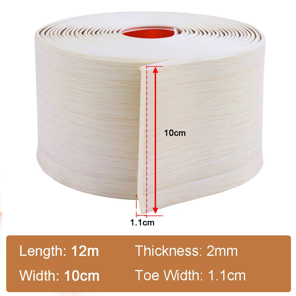 Battiscopa Adesivo in PVC Morbido 10cm x 12m - immagine 5