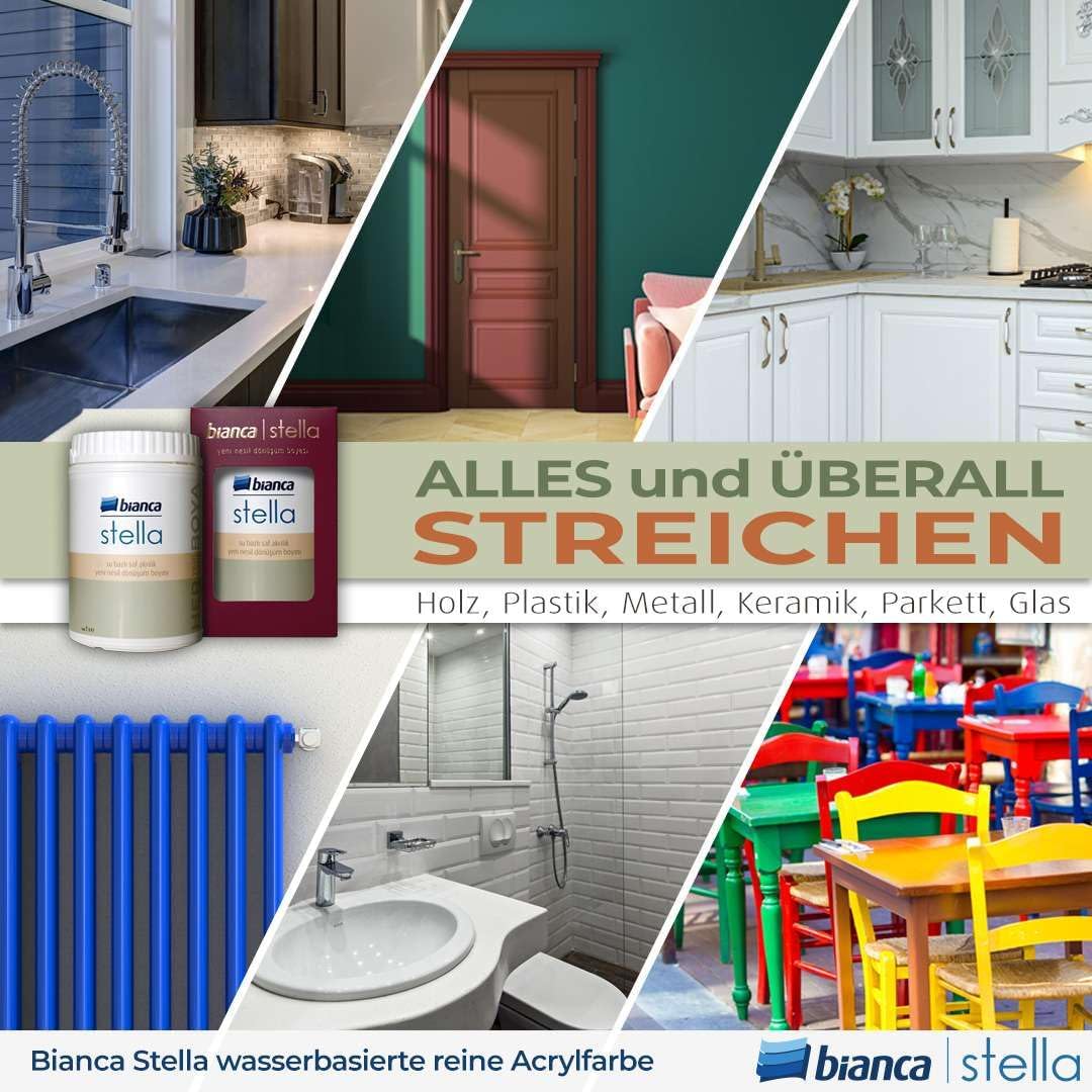 Bianca Stella Vernice per Mobili Premium 500ml, Bianco Polvere - immagine 3