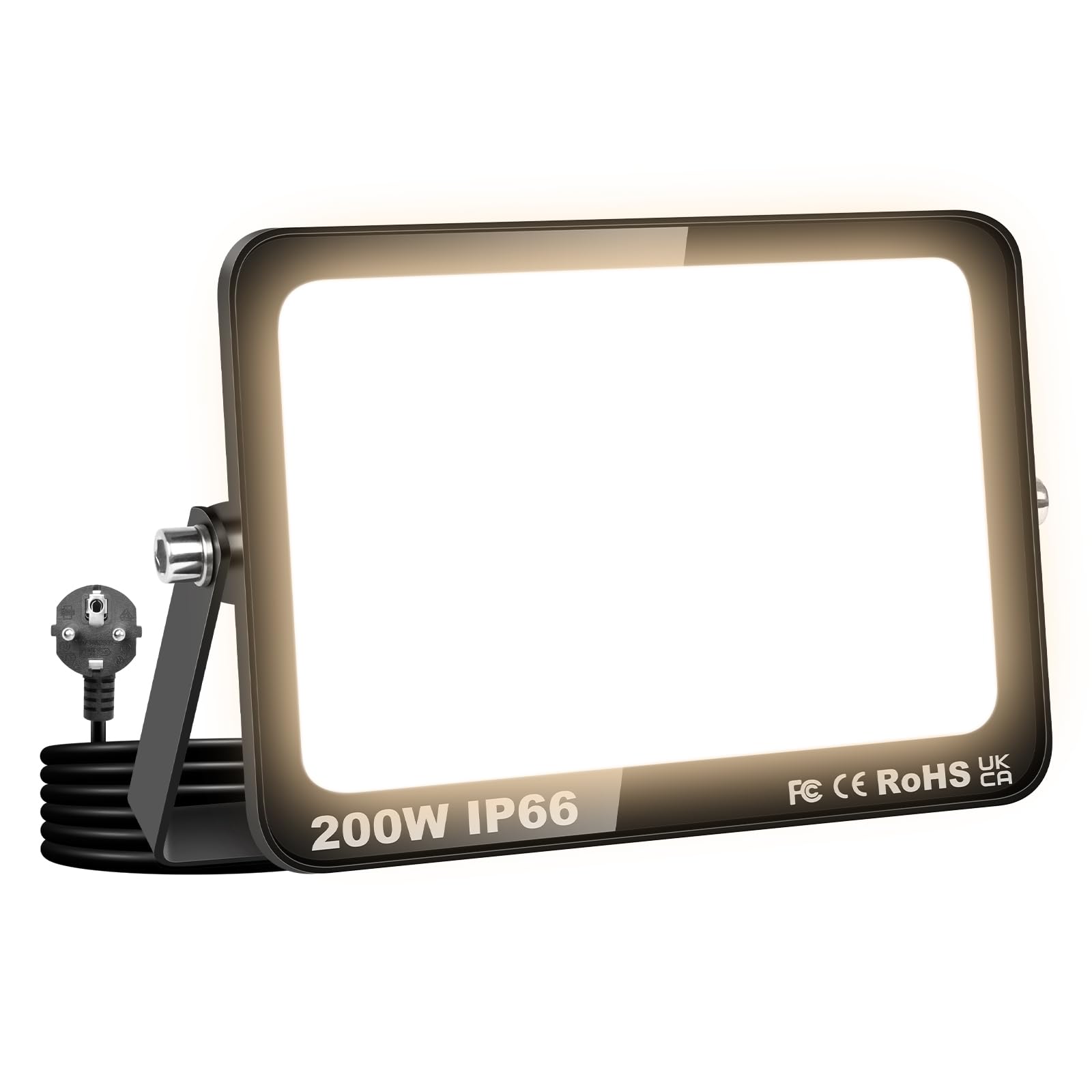 Rigidon Faretto LED Esterno con Spina 200W 20000LM