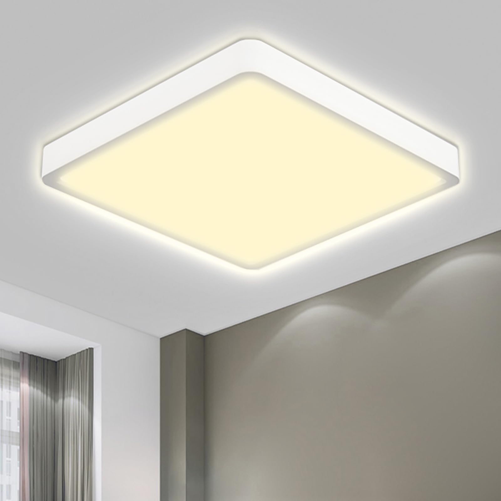Lqwell® Plafoniera LED Quadrata IP44 40W 500*25mm