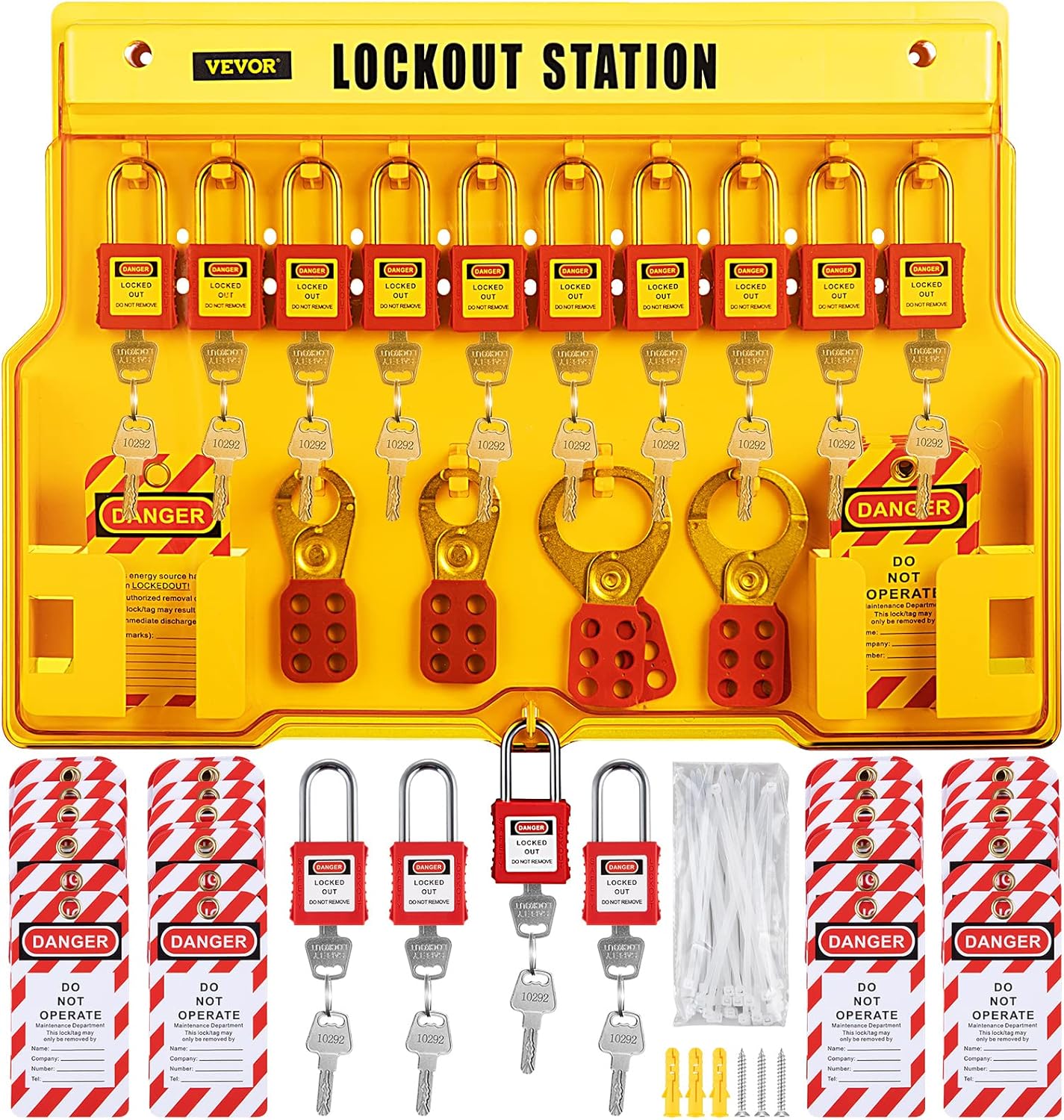 Vevor Kit Tagout Blocco di Sicurezza 58 Pz - immagine 1