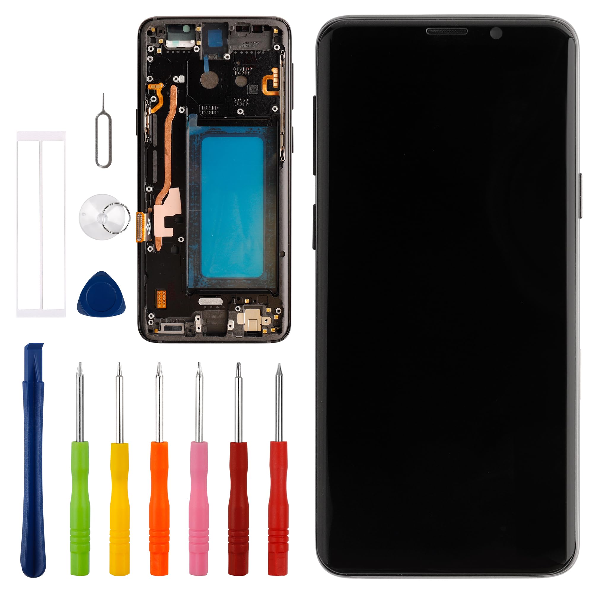 Vvsialeek Display OLED Ricambio per Galaxy S9 [5.8"]