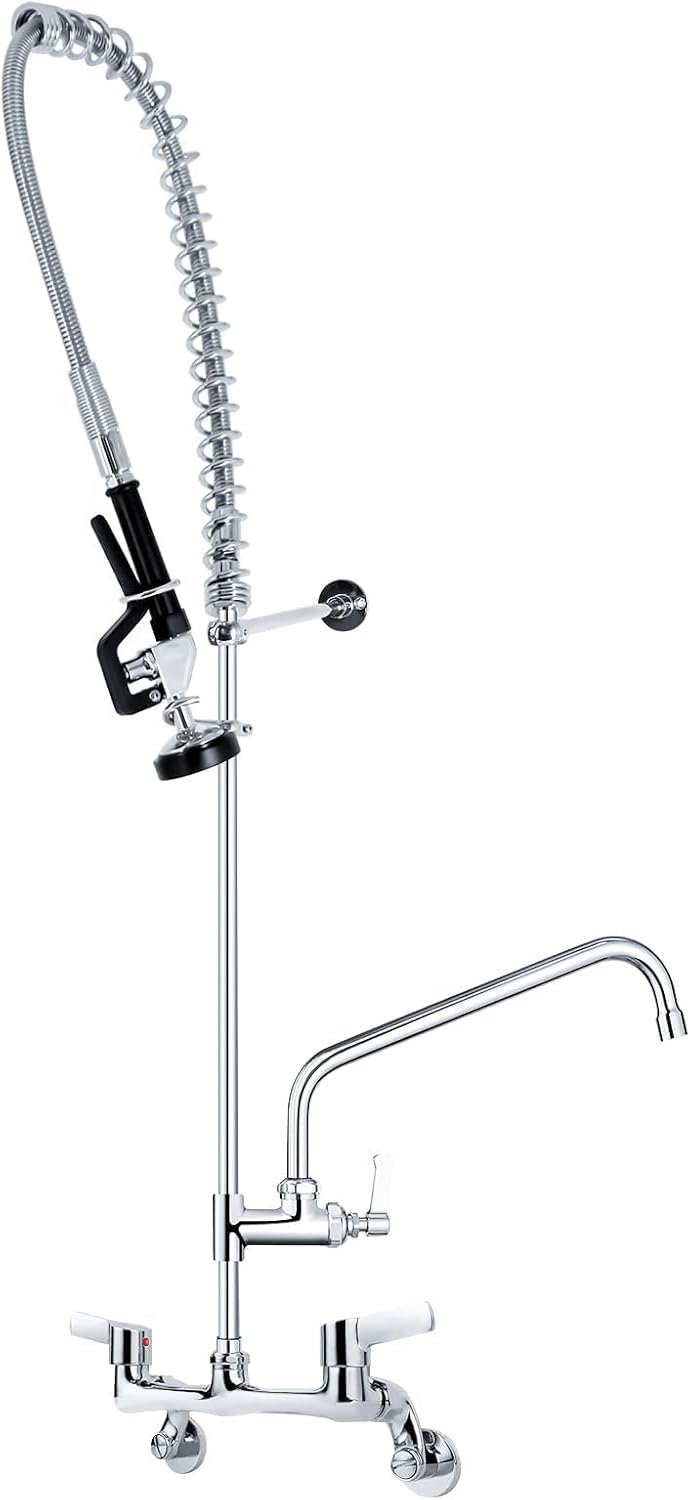 Taimiko Rubinetto Miscelatore Cucina a Parete 2 Fori