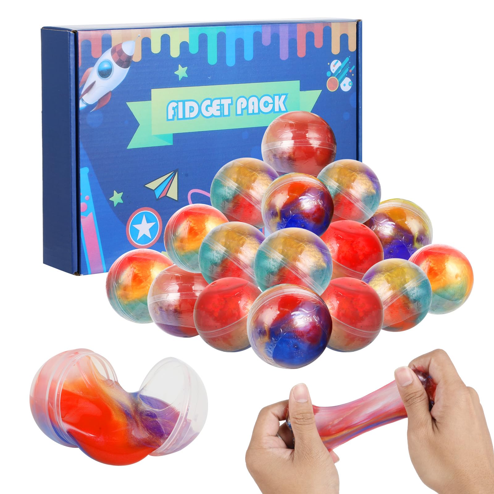 Kit Slime 24 Pezzi per Bambini - Soffice e Non Appiccicoso