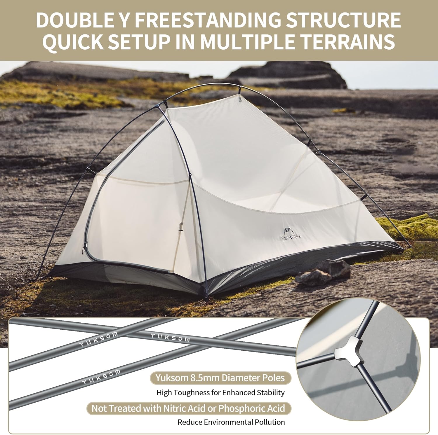 Naturehike Cloud Up Pro 2 Persone Tenda da Campeggio - immagine 4