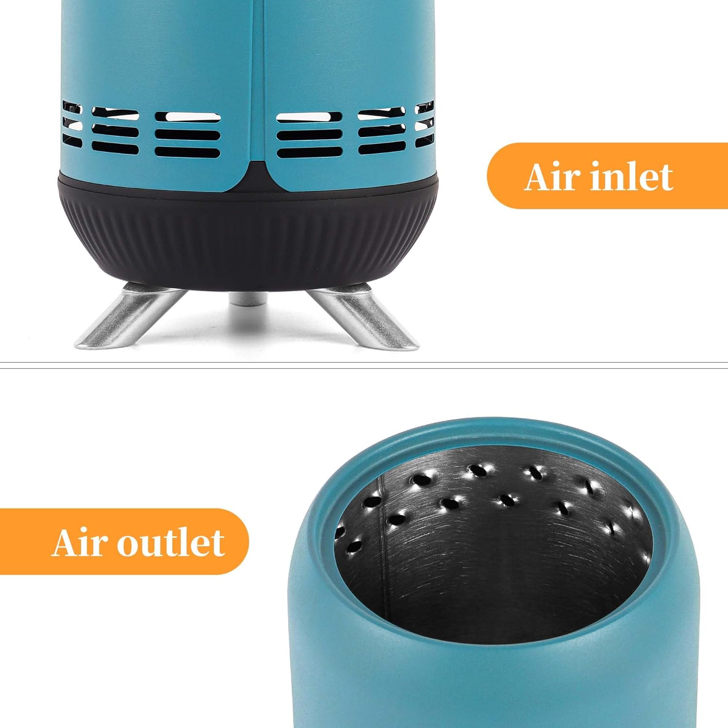 Biggerfire Braciere da Tavolo Mini da Esterno Blu - immagine 5