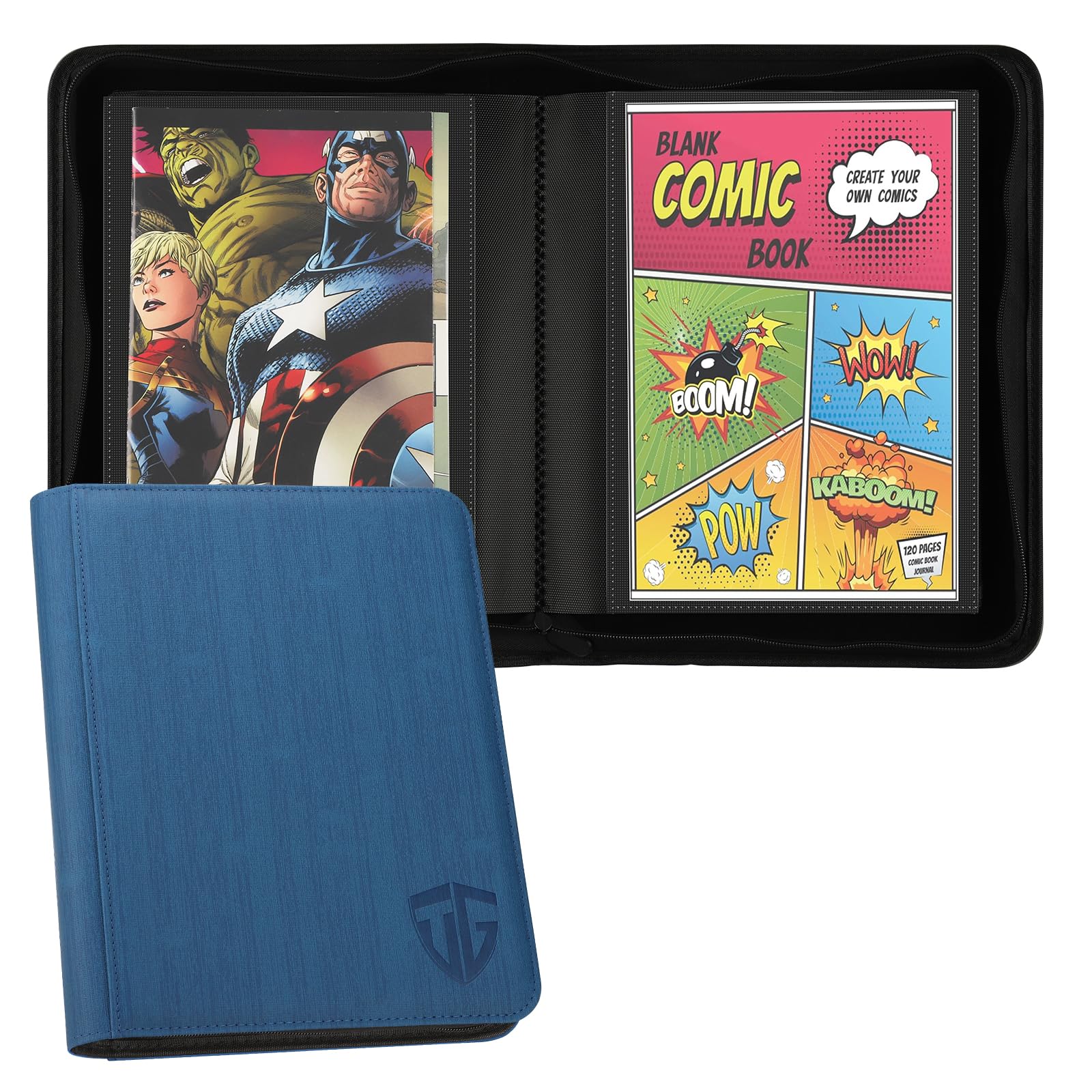 Tcguard Rilegatura per 24 Fumetti - Album Blu
