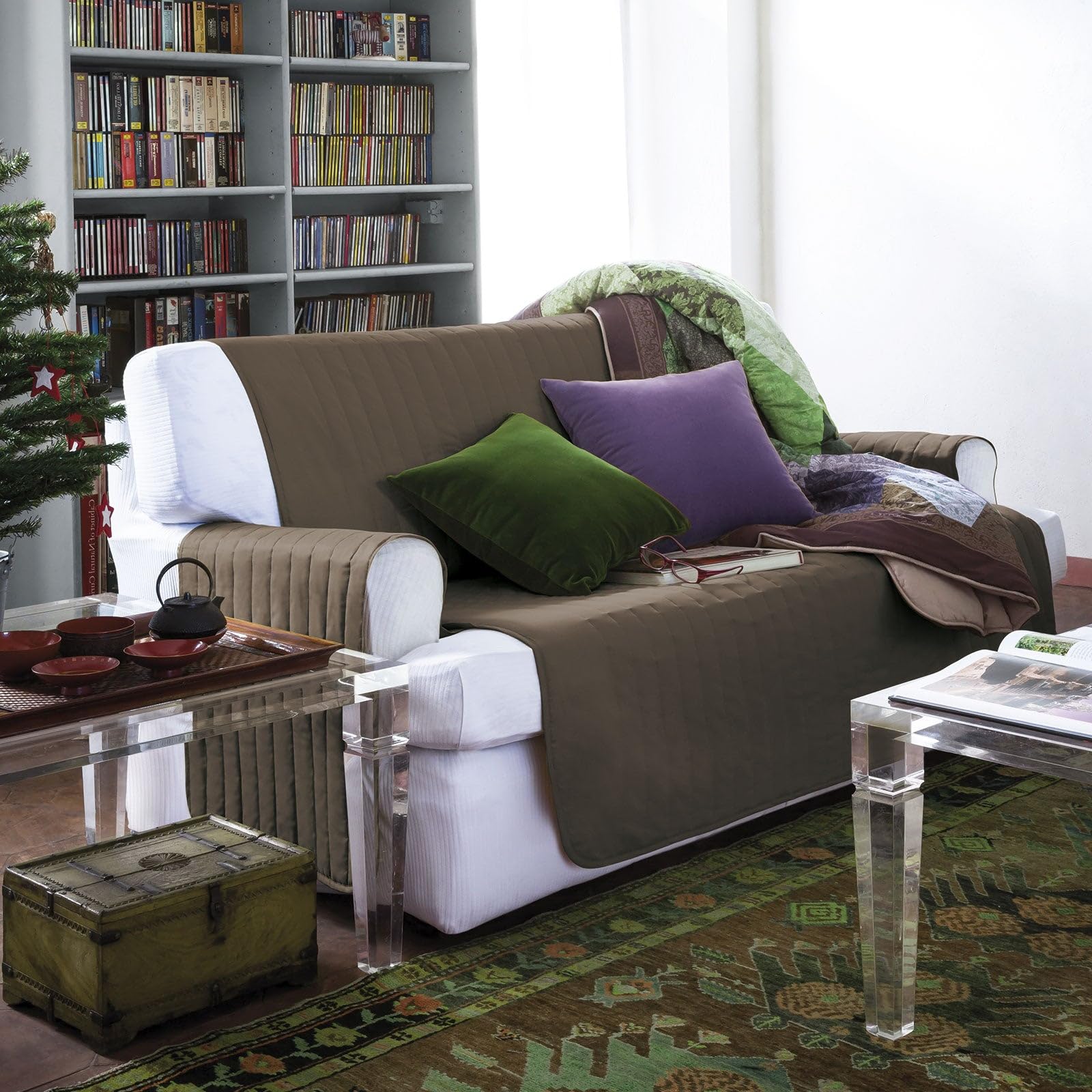 Caleffi - Copridivano 3 Posti Imbottito per Seduta 180cm