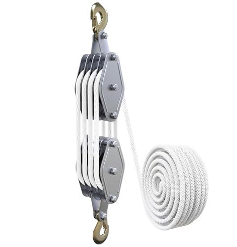 TINMAGI Puleggia per Paranco a 4 Vie 400kg