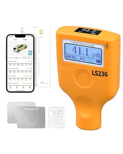 WapoRich Spessimetro Digitale per Vernice Auto 0-3500 μm