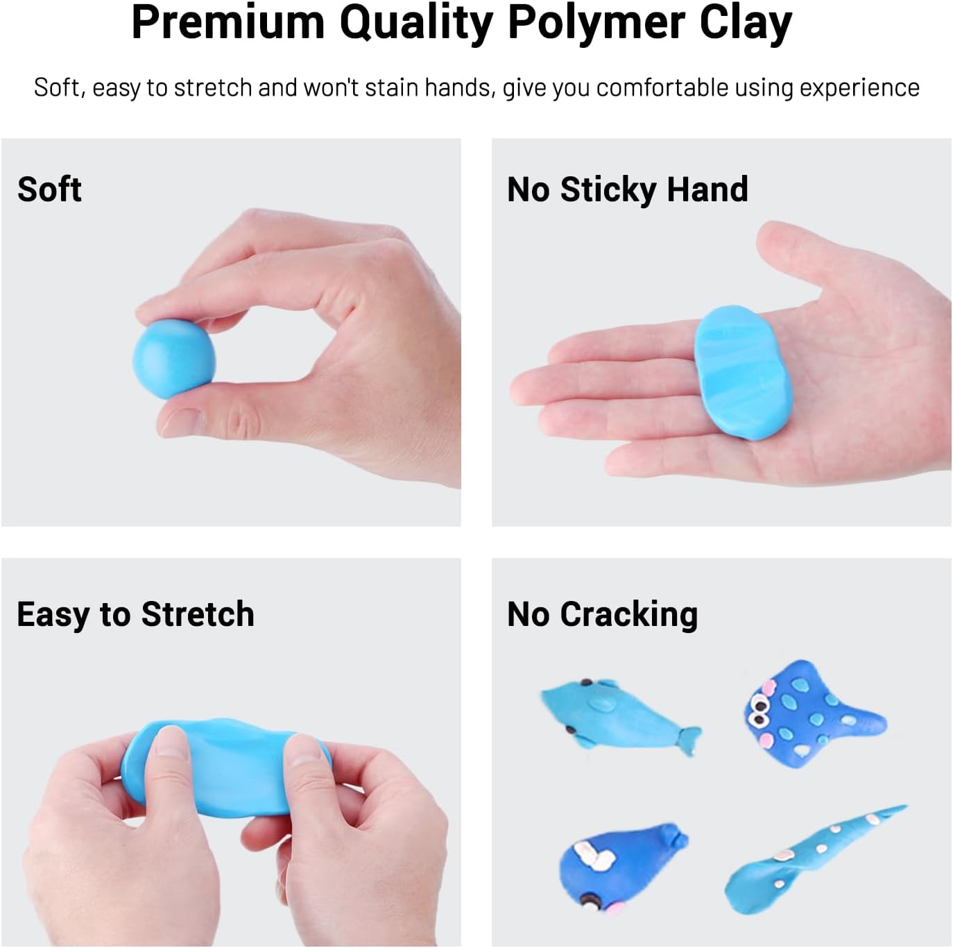 Artfly Argilla Polimerica 112 Colori Kit Non Tossico - immagine 6