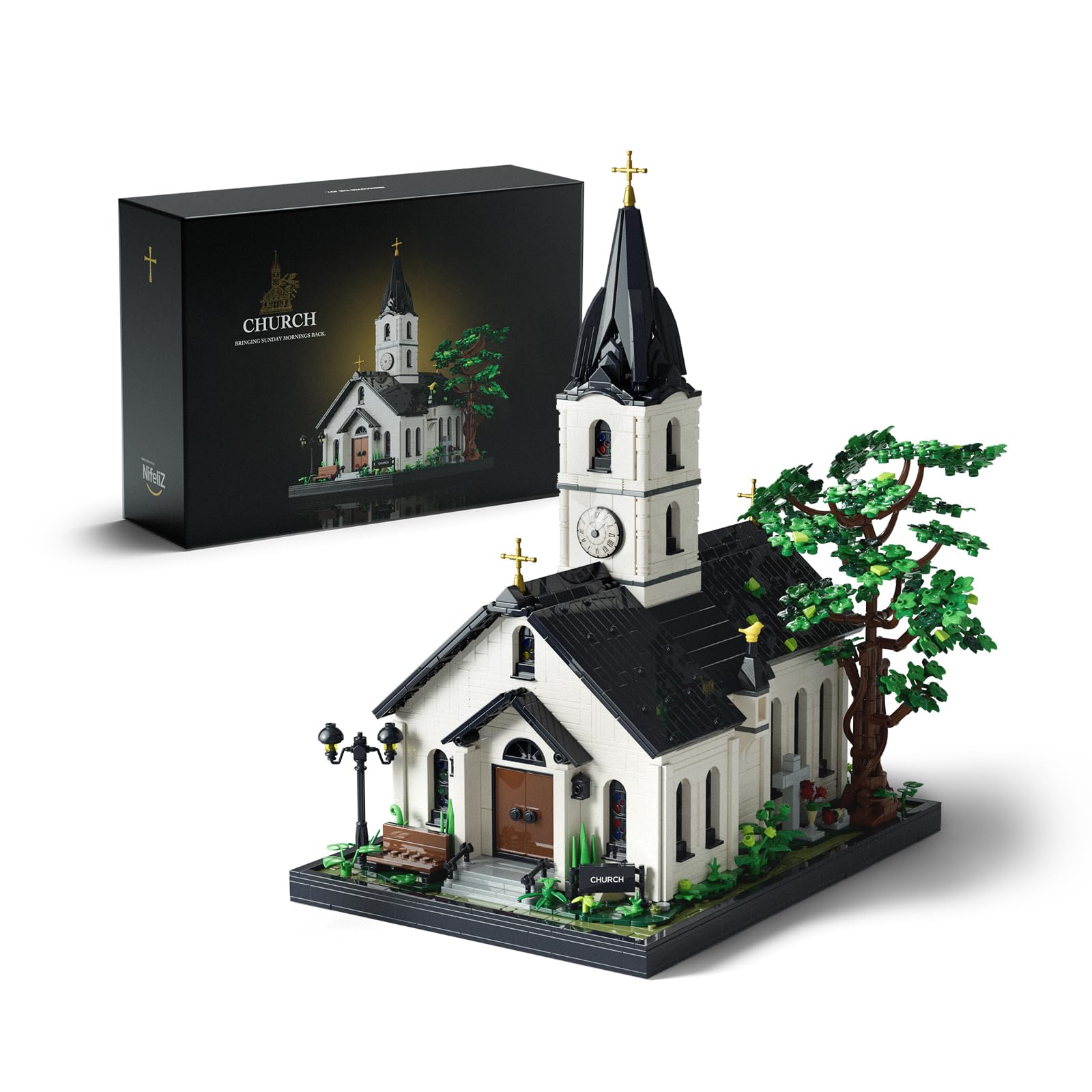 Nifeliz Set Costruzione Chiesa Vintage per Adulti (3116 PCS)
