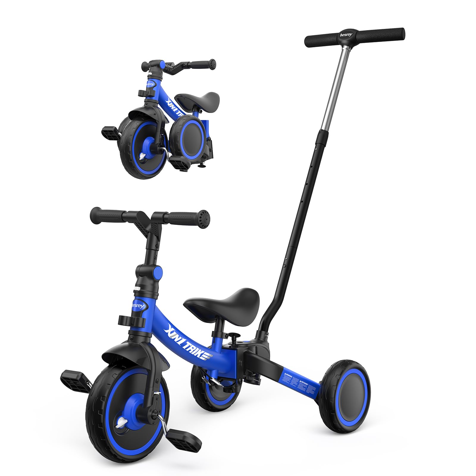 besrey Triciclo 7 in 1, blu