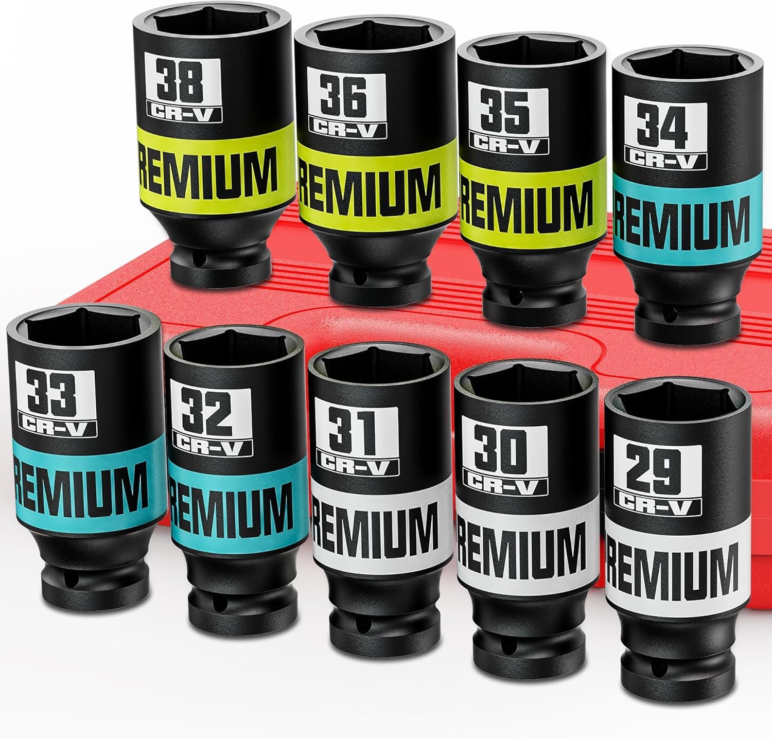 Set Chiavi a Bussola Esagonali 1/2" 9 Pezzi