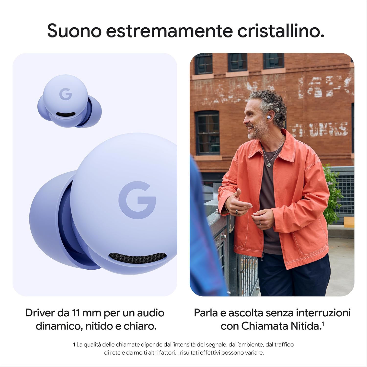 Google Pixel Buds 2a - Auricolari Wireless ANC, Grigio Verde - immagine 3