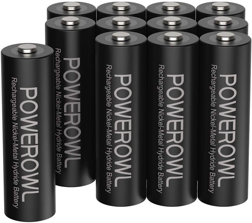 Powerowl Batteria AA Ricaricabile 2800 mAh - 12 Pezzi - immagine 1
