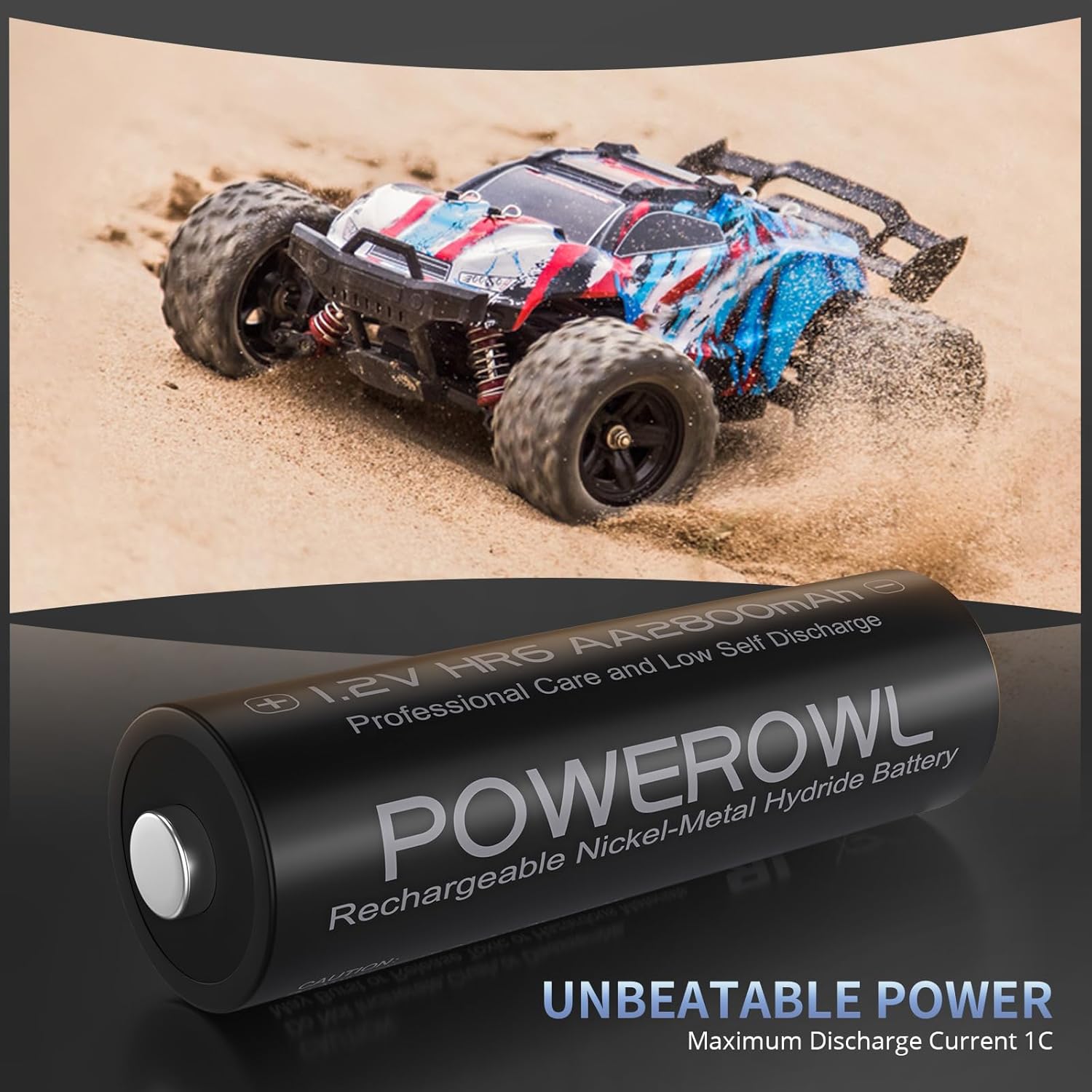 Powerowl Batteria AA Ricaricabile 2800 mAh - 12 Pezzi - immagine 6