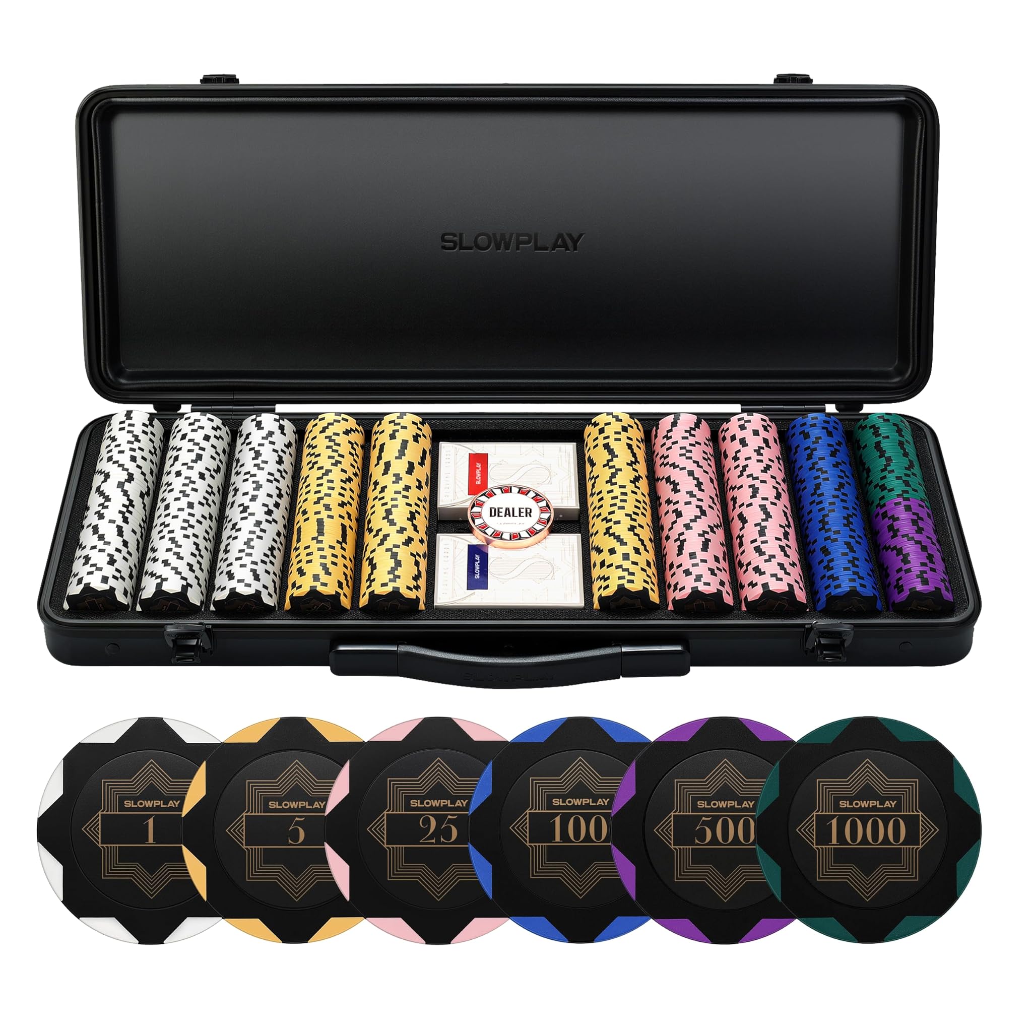 Slowplay Nash Set da Poker 500 Fiches Professionali