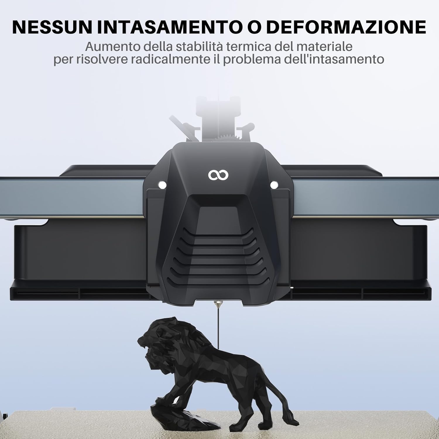 Elegoo Filamento PLA+ 1.75mm Nero 1KG - immagine 4