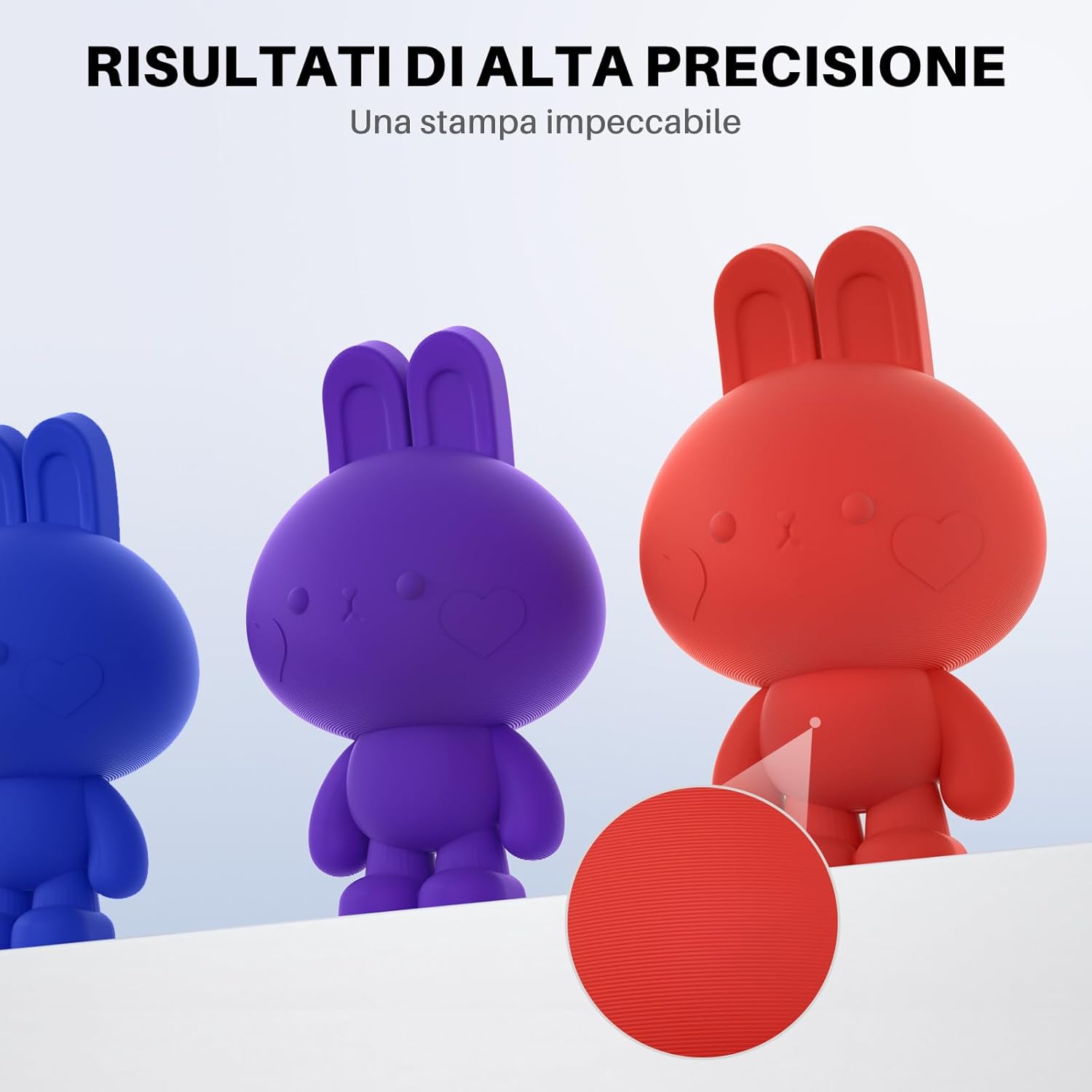 Elegoo Filamento PLA+ 1.75mm Nero 1KG - immagine 6