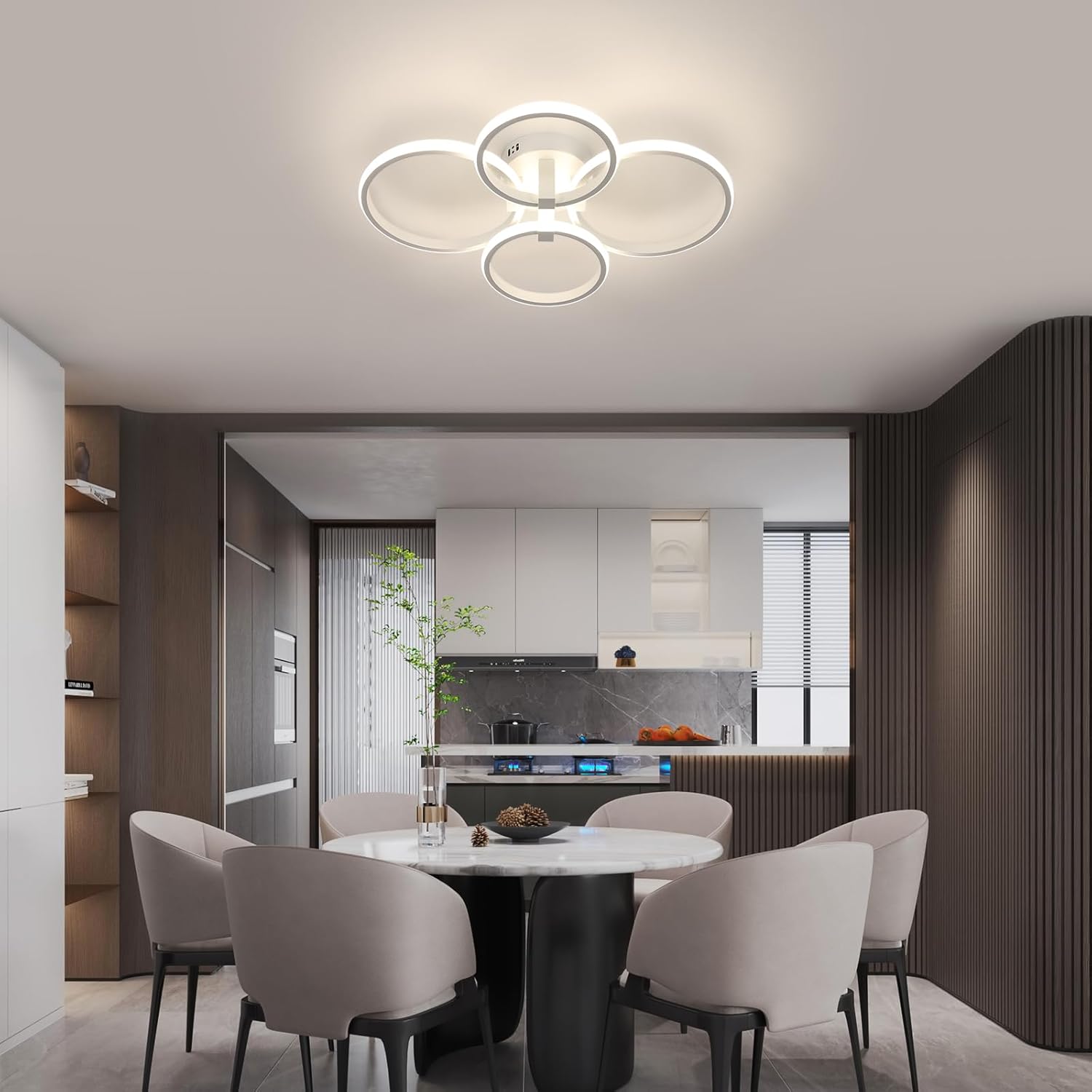 Delipop Plafoniera LED Soffitto Dimmerabile 76W, Bianco - immagine 8