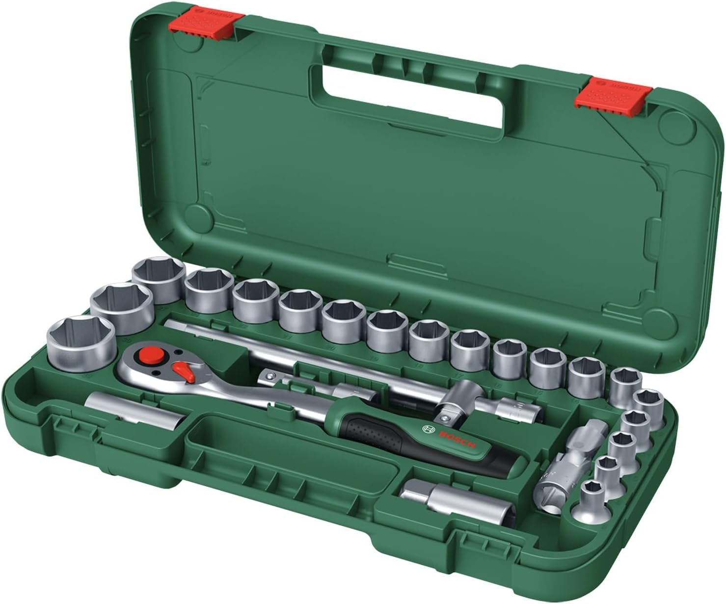 Bosch Set di Cricchetti da 1/2" 25 Pezzi 768 Nm - immagine 1