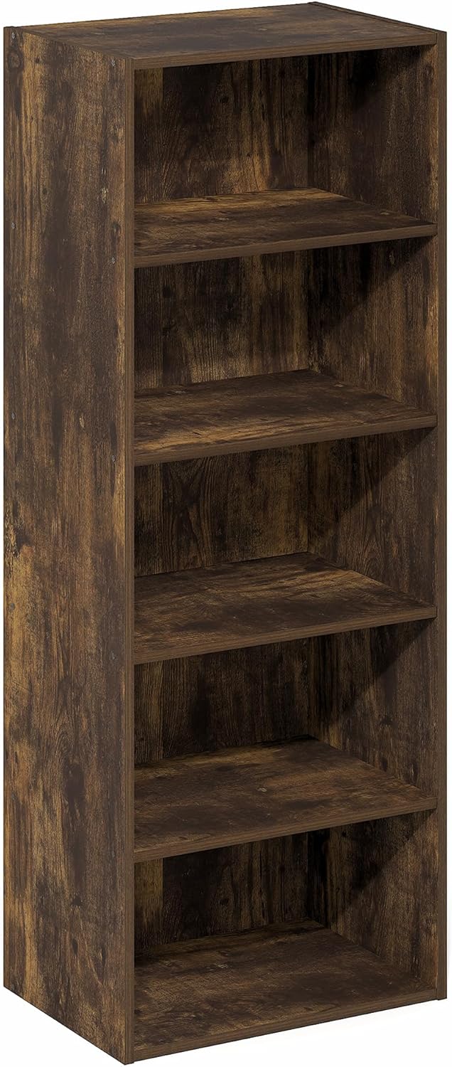 Furinno Basic - Libreria Aperta 5 Ripiani, Pino Ambra - immagine 5