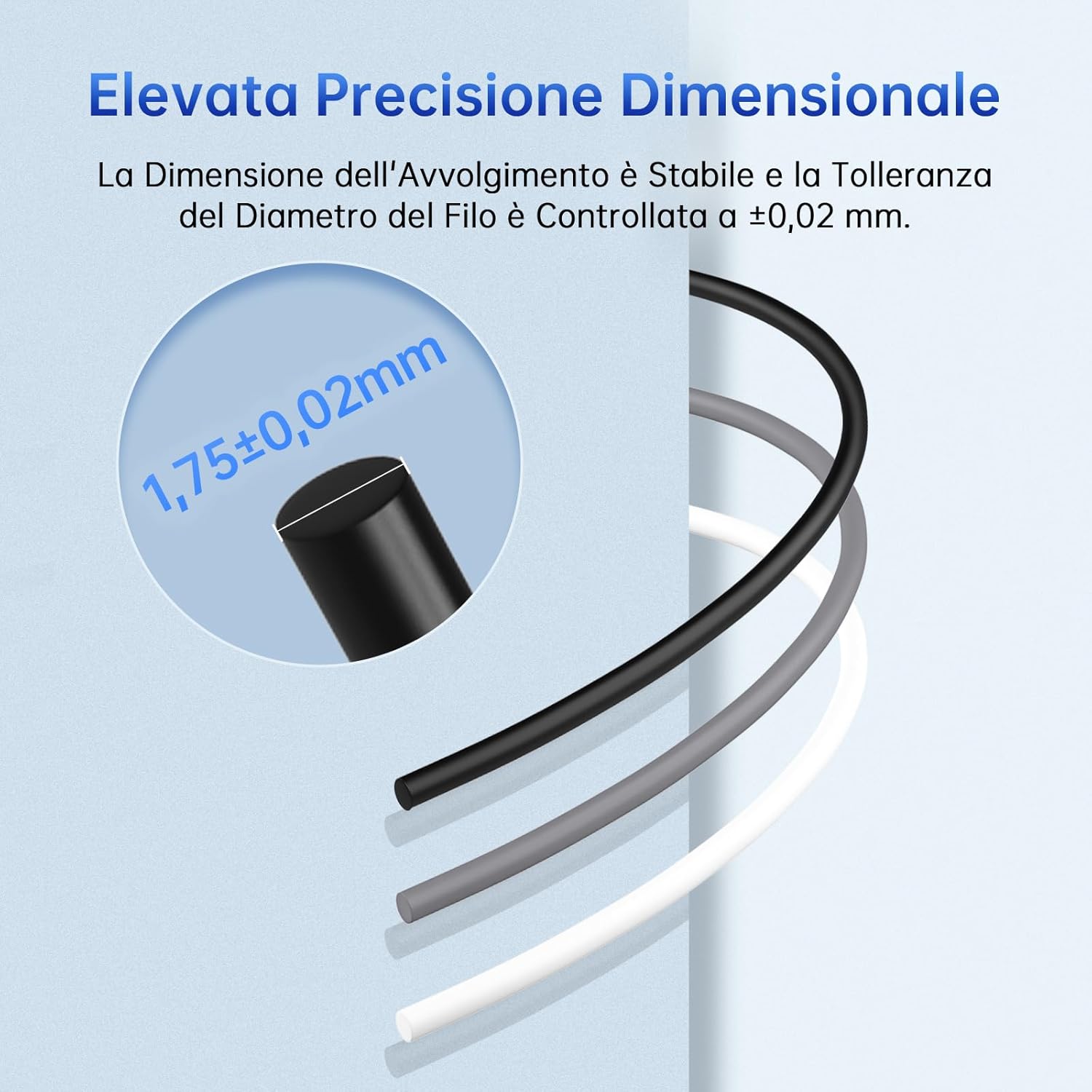 Anycubic PLA+ Filamento 1.75mm Nero 6KG - immagine 4