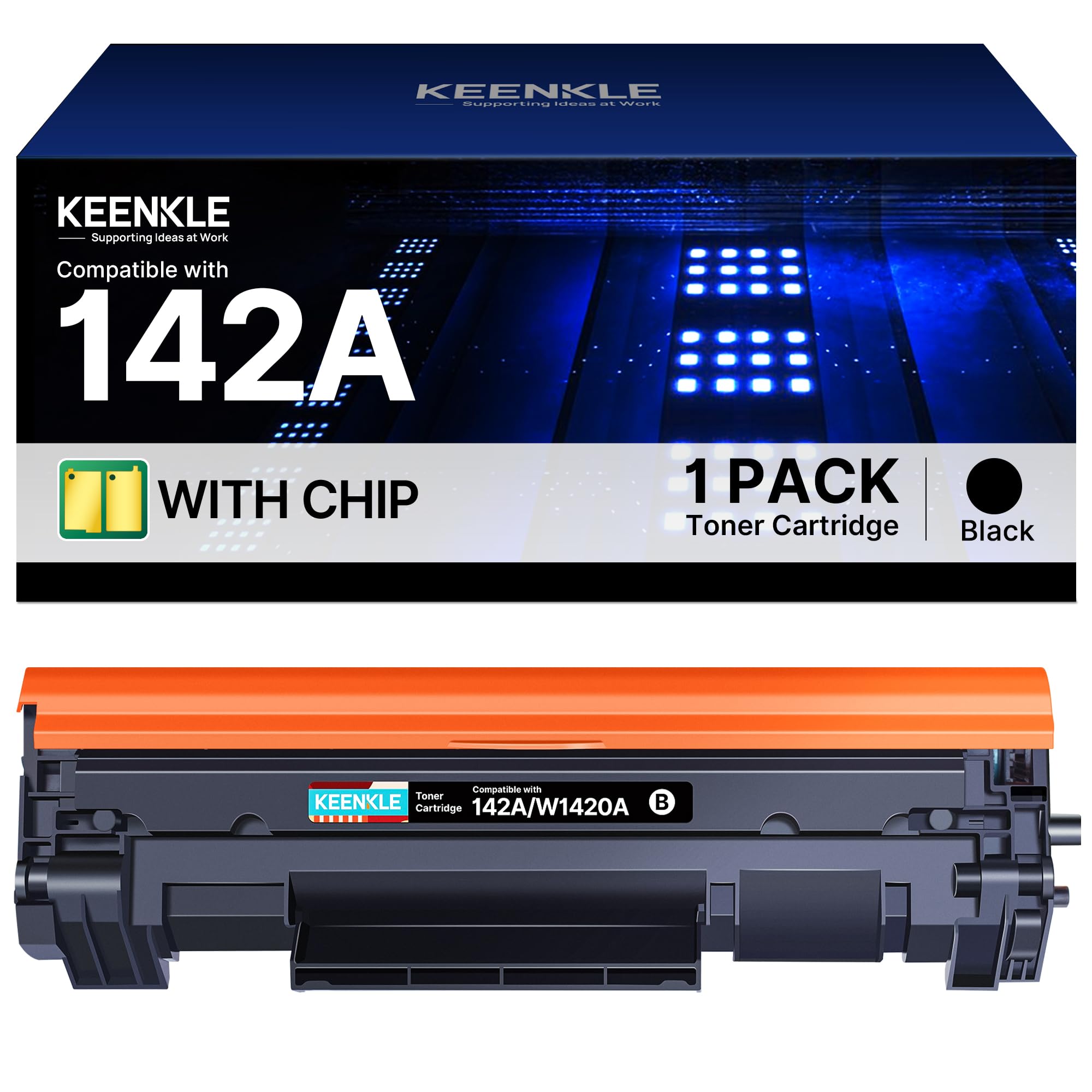 Keenkle 142A Toner con Chip Compatibile per HP Laserjet