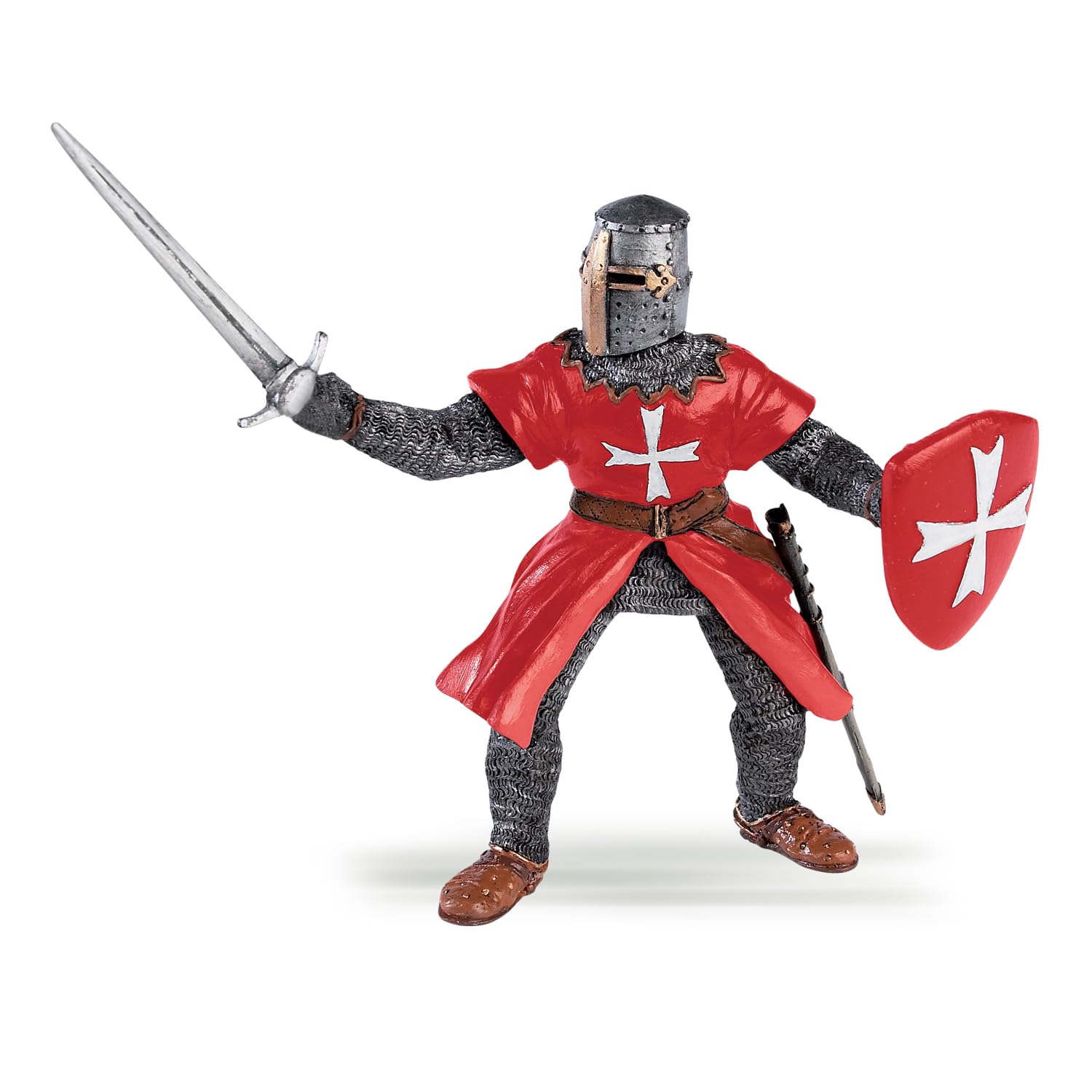 Papo - Realistic Knight Of Malta Figure - Ages 3+ - Historical Collection - Educational Play Medieval Orders - Gift Idea Toy for Girls and Boys