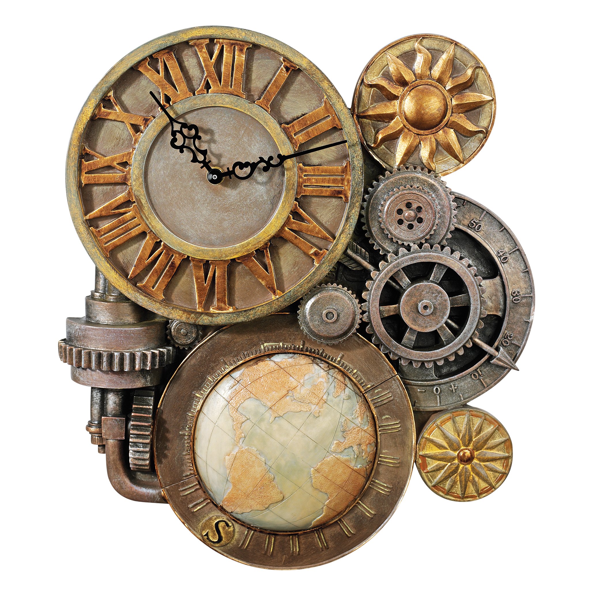 Design Toscano Orologio a Parete Steampunk 43,25 cm