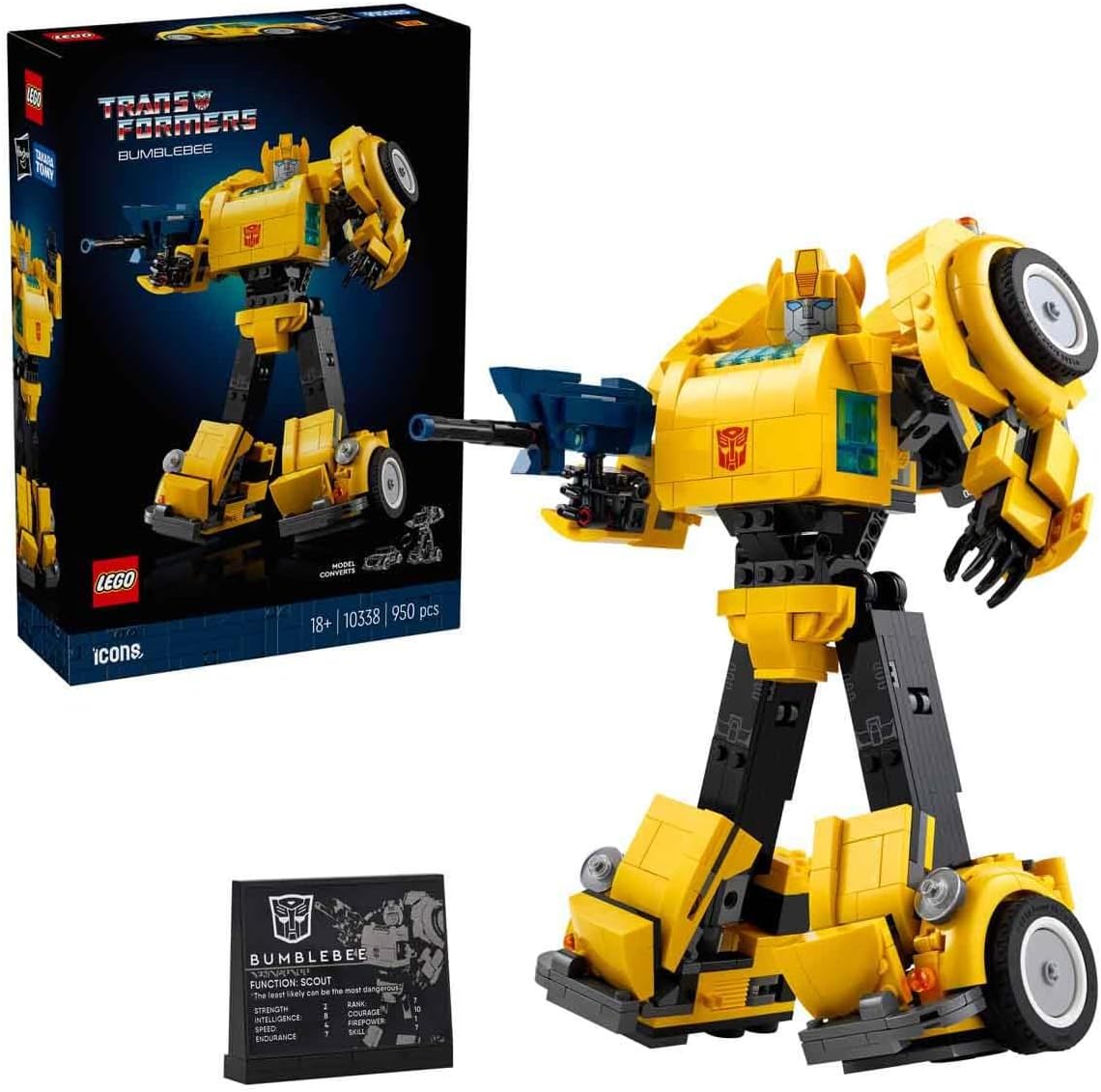 Lego Icons Transformers Bumblebee - Action Figure Robot - immagine 1