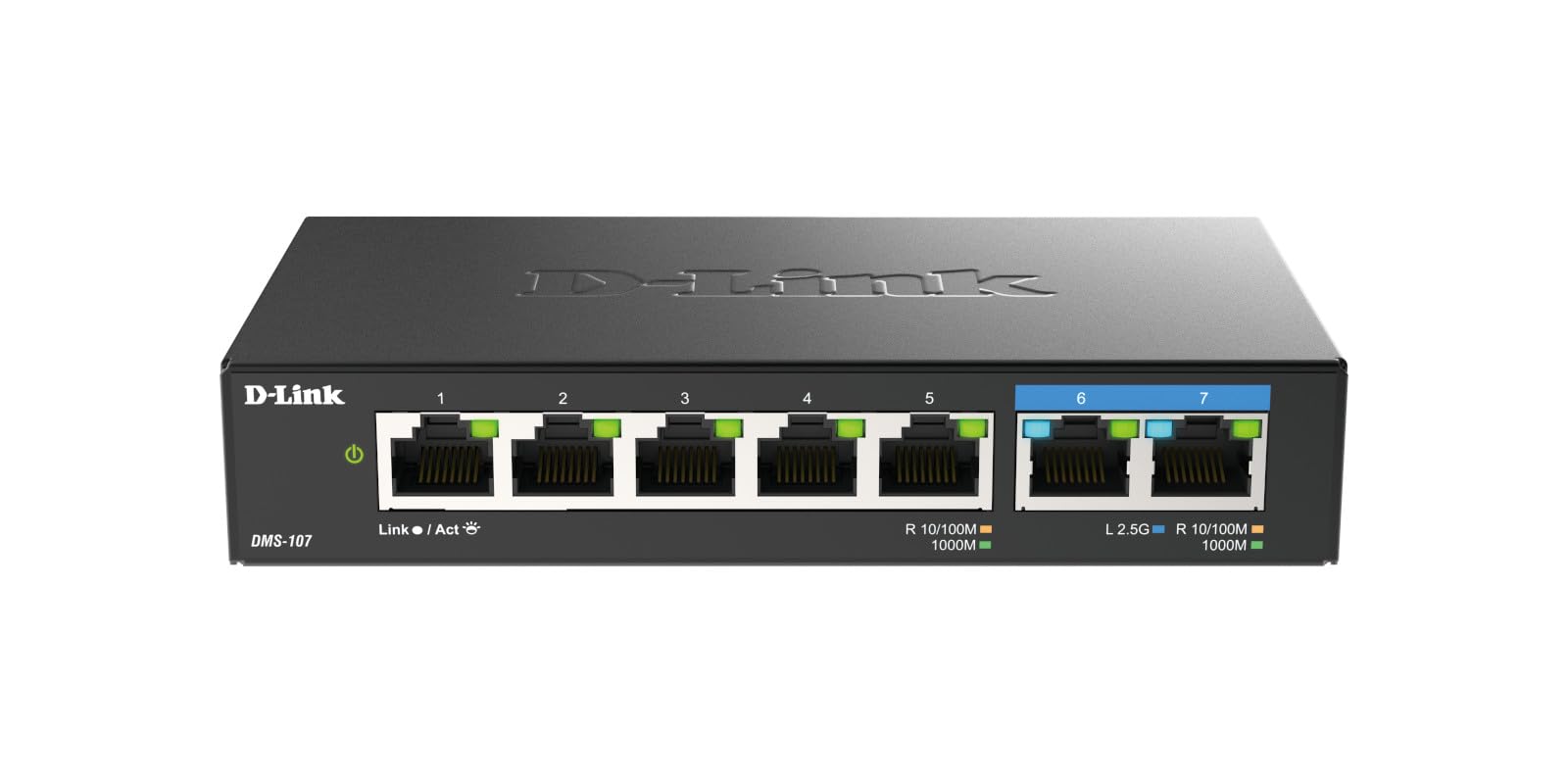 D-link DMS-107/E Switch Multi-Gigabit 7 Porte