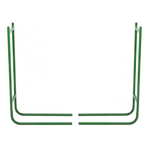 Ribimex PRIRB095 Portalegna a Due Elementi, Altezza 95 cm, Verde