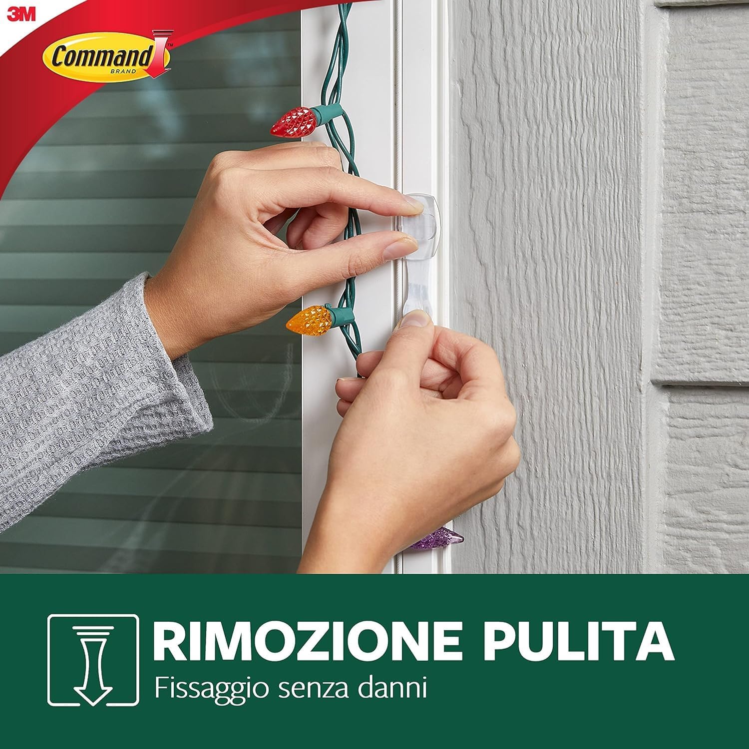 Command Ganci Adesivi Trasparenti per Esterni - immagine 6