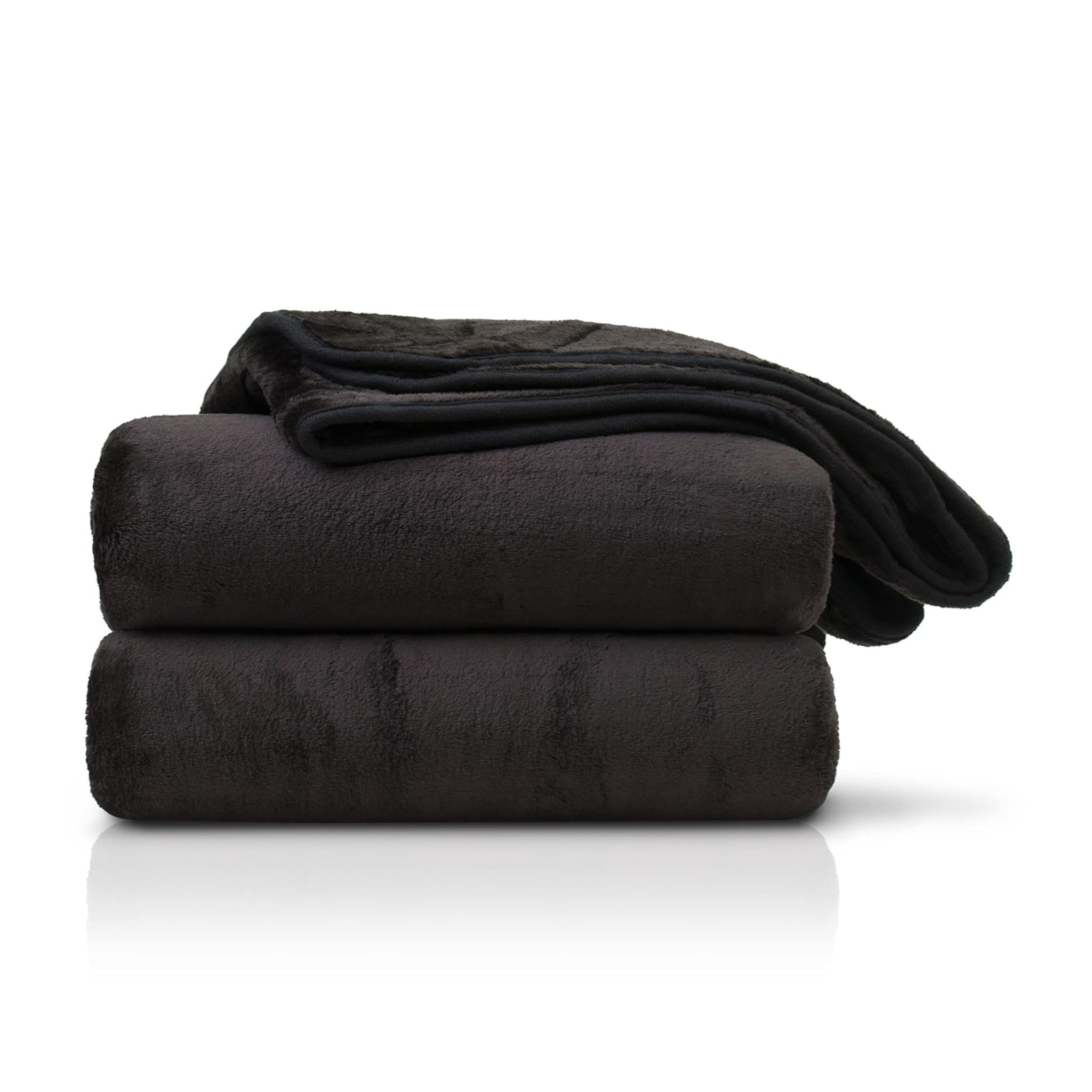 Amago Coperta, Effetto Cashmere, 220 x 240 cm - Nero