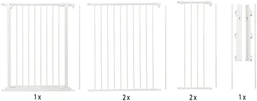 BabyDan Hearth Gate / Configure (Extra Large 90-278cm, Bianco) - immagine 4